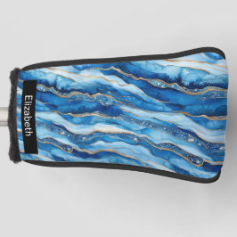 Ocean Jeweled Agate Personalized Golf Headcover