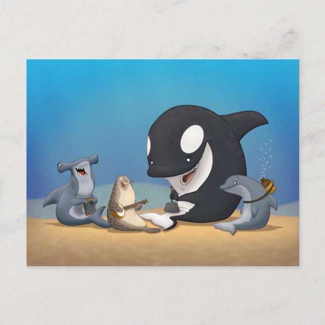 Ocean Jug Band Postcard Postkarte (Vorderseite)