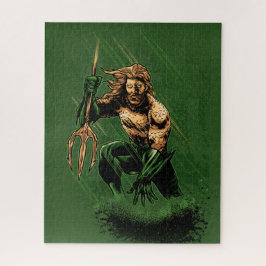 Ocean King Trident Warrior Dynamic Comic Art Puzzle