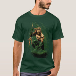 Ocean King Trident Warrior Dynamic Comic Art T-Shirt