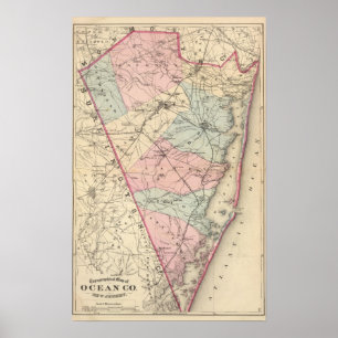 Ocean Landkreis, NJ Poster