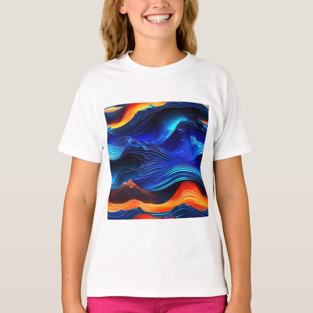 Ocean Lava "Aquaflame" T-Shirt (Vorderseite)