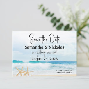 Ocean Liebe Beach Hochzeit Save The Date