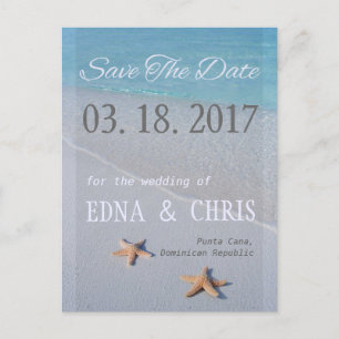 Ocean Liebe Beach Starfish Foto Ankündigungspostkarte