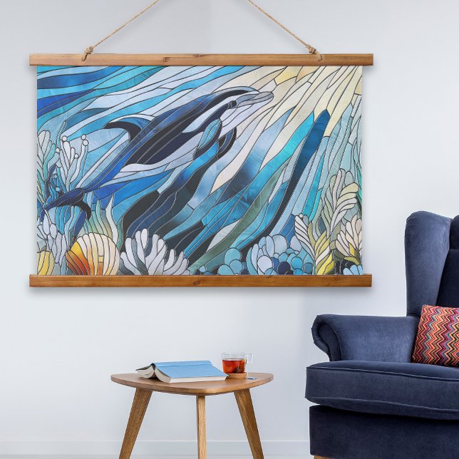 Ocean Life - Digital Art Mosaik Wandteppich Mit Holzrahmen (Von Creator hochgeladen)