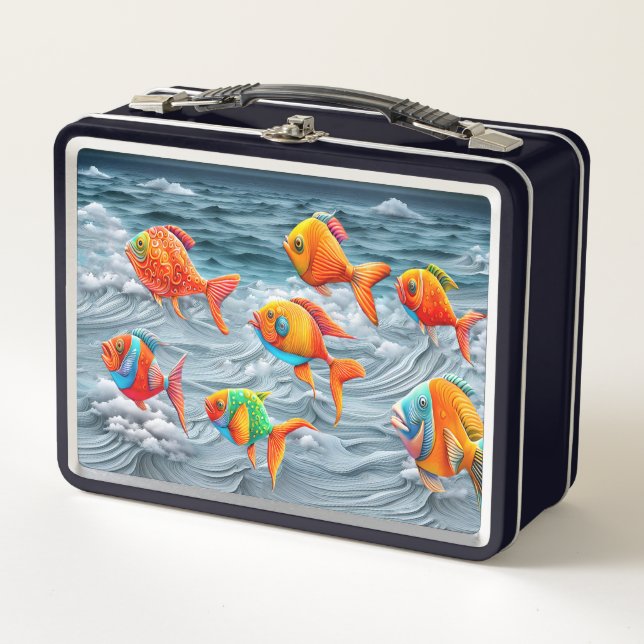 Ocean Life Metall Brotdose (Vorderseite)