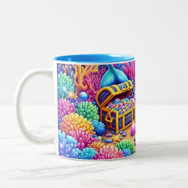 Ocean Life Zweifarbige Tasse (Links)