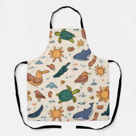 Ocean Light All-Over Print Apron Gift Schürze