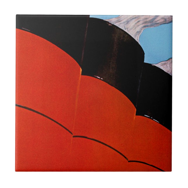 Ocean Liner Bon Voyage Fliese (Vorderseite)