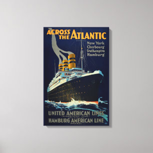 OCEAN LINER EUROPA AMERIKA LEINWANDDRUCK