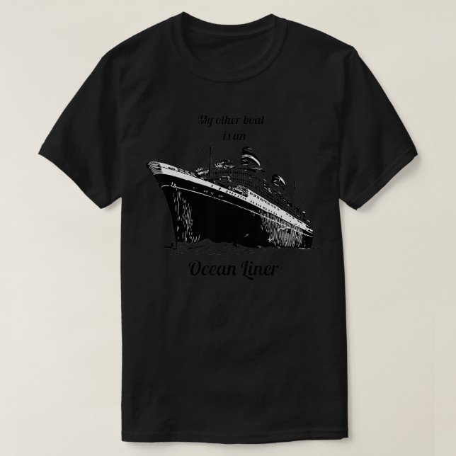 Ocean Liner Funny Boat Envy T-Shirt (Design vorne)