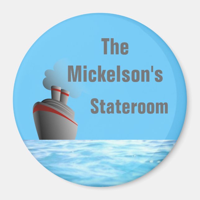 Ocean Liner Sm. Stateroom Door Marker Magnet (Vorne)
