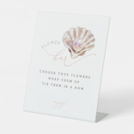 Ocean Little Pearl Sea Baby Dusche Blume Bar Zeich Sockelschild