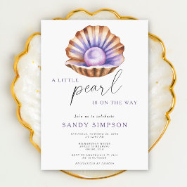 Ocean Little Pearl Under The Sea Baby Shower Einladung