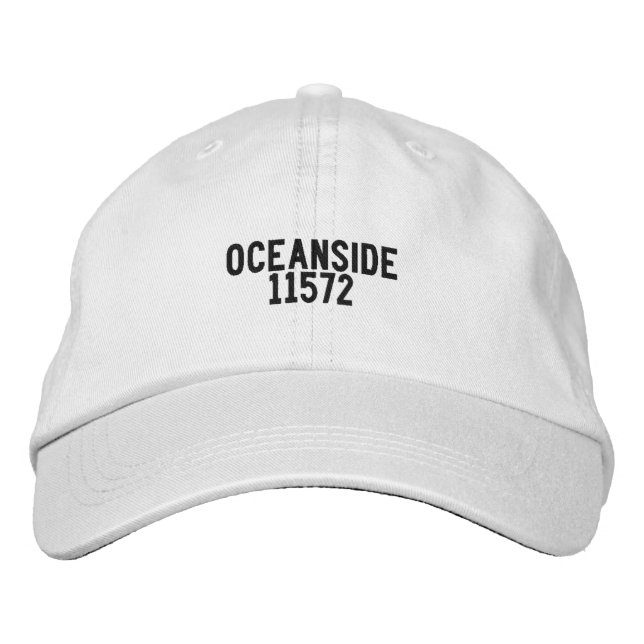 Ocean Long Island New York Hat Bestickte Baseballkappe (Vorderseite)