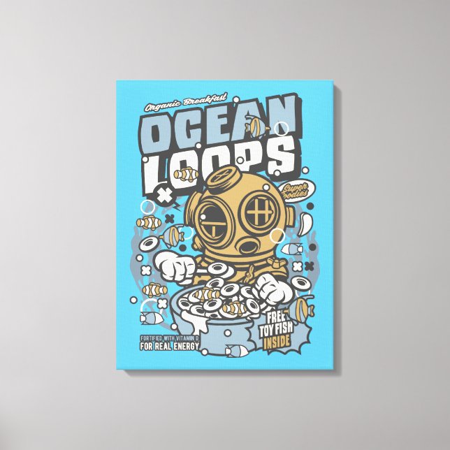 Ocean Loops Cereal Canvas Print Leinwanddruck (Vorderseite)