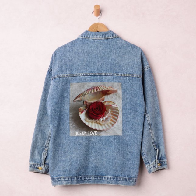 Ocean Love Denim Jacke – Seashell, Rose & Pearl O (Hangar)