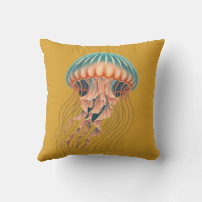 Ocean Magic Quallyfish Kissen (Rückseite)