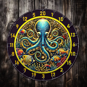 Ocean Majesty Octopus Dartboard Dartscheibe