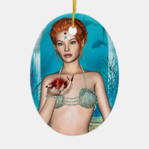 Ocean Mermaid Keramikornament