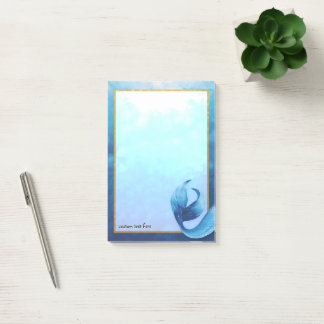 Ocean Mermaid Schwanz Custom Post-It Notes Klebezettel