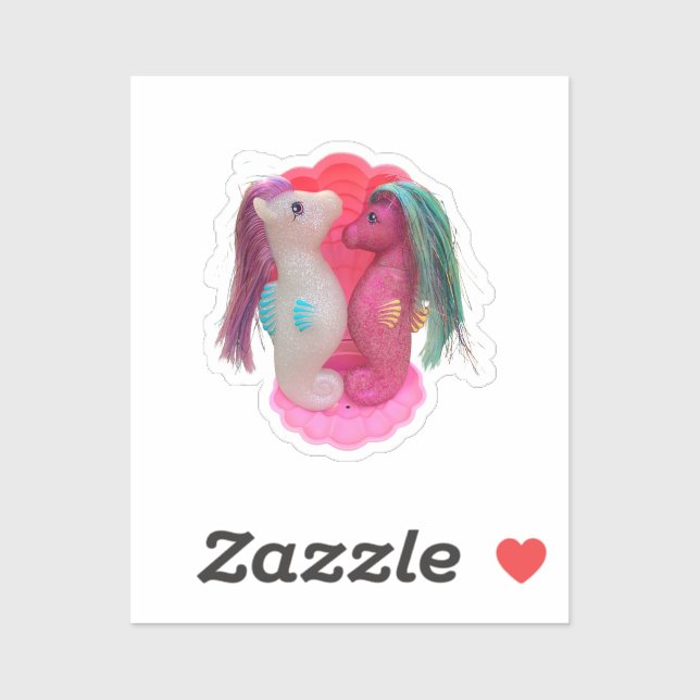 Ocean Mist and Sea Rose the Sea Glimmers Aufkleber (Blatt)