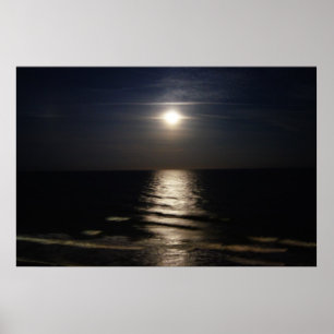 Ocean Moon Poster