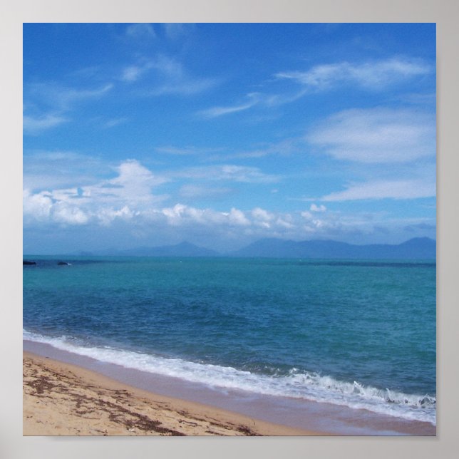 ocean, Natur, water, sky, travel, beach Poster (Vorne)