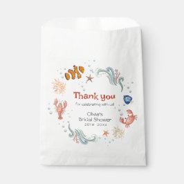 Ocean Nautical Bridal Shower Thank You Treat Bags Geschenktütchen