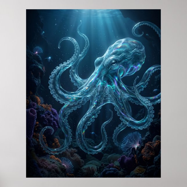 Ocean Octopus Abyssal Depths Poster (Vorne)