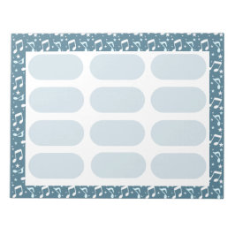 Ocean of Music patterned Notizblock