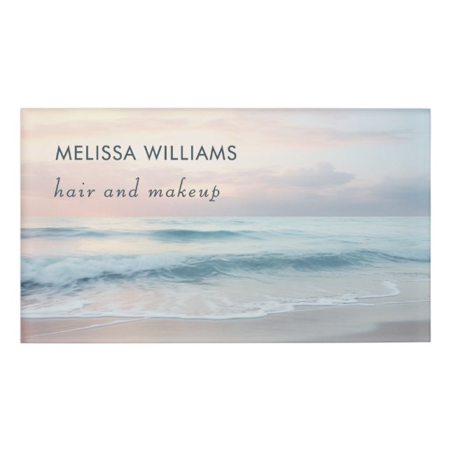 Ocean Pastel Colors  Namenschild (Vorderseite)