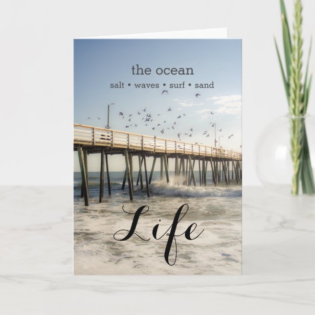 Ocean Pier Grußkarte Karte (Vorderseite)