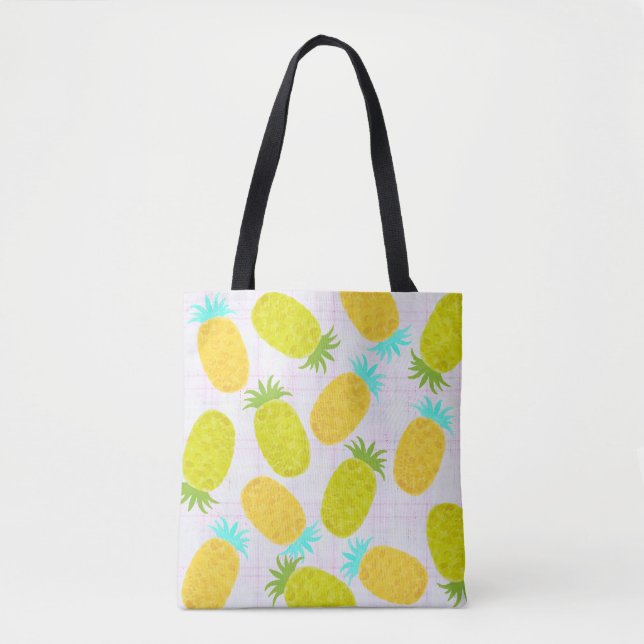 Ocean Pineapples Farmhouse Pattern Tote Bag (Vorderseite)