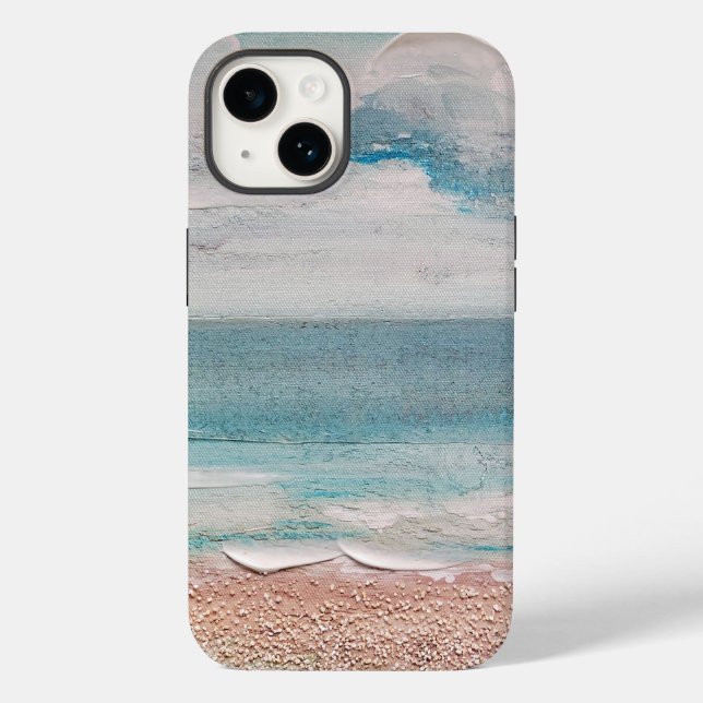 Ocean Sand Textur Case-Mate iPhone Hülle (Rückseite)