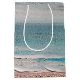Ocean Sand Textur Mittlere Geschenktüte