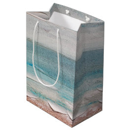 Ocean Sand Textur Mittlere Geschenktüte