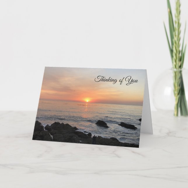 Ocean Scape Heartfelt Sympathy Card Karte (Vorderseite)