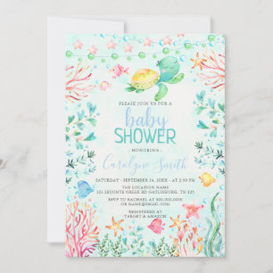 Ocean Sea Baby Shower Einladung