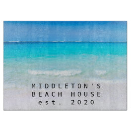 Ocean Sea Beach Küste Blue Aqua Persönliche Famili Schneidebrett