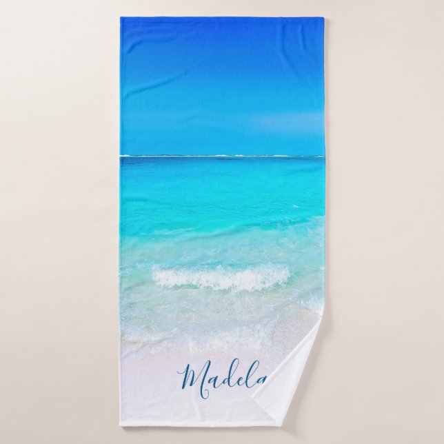 Ocean Sea Blue Beach Personal Badehandtuch (Badehandtuch)