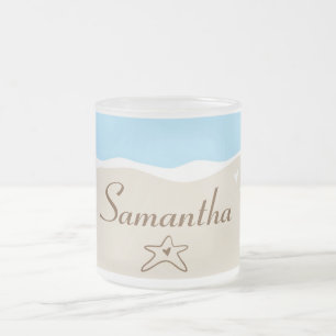 Ocean Sea Muschel Wasser Mattiertes Glas Kaffee Ta Mattglastasse