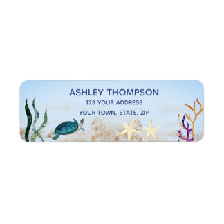 Ocean Sea Turtle Blue Boys Starfish Adresse