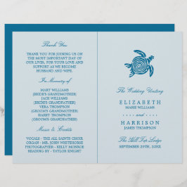 Ocean Sea Turtle, Sea Blue Beach Hochzeitsprogramm