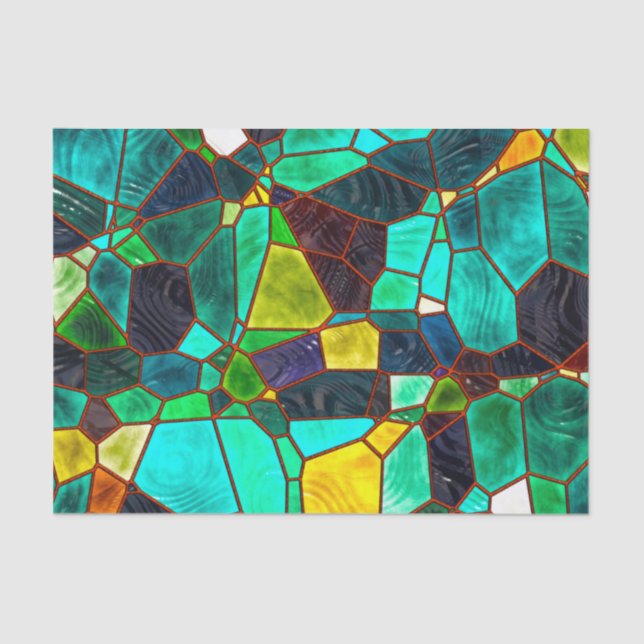 Ocean Seaglass Glass Decoupage Seidenpapier (Vorderseite)