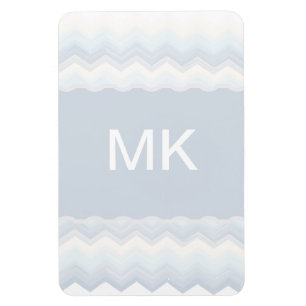 Ocean Shades Wasserfarbe Zickzack Magnet