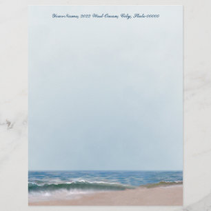 Ocean Shore Beach Letterhead Stationierung