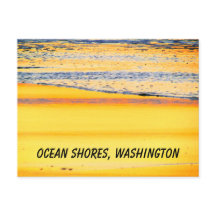 Ocean Shows, WA, Beach Sunset Foto