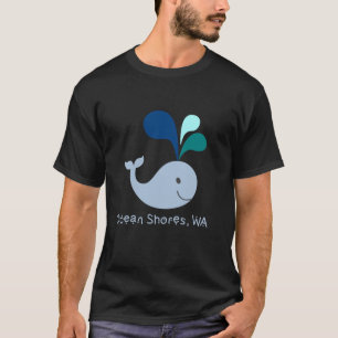 Ocean Shows Washington Niedlich Whale Lover Cartoo T-Shirt