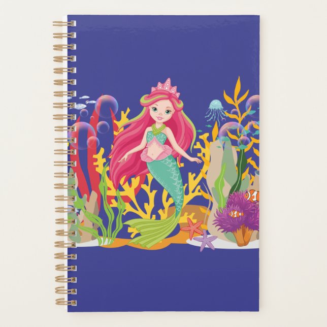 Ocean Siren: Langes rotes Haar Planer (Vorderseite)